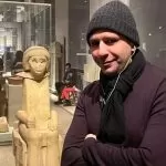 Checco Zalone in visita al Museo Egizio di Torino