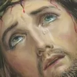 Scese lacrime da una statua di Gesù a Stupinigi